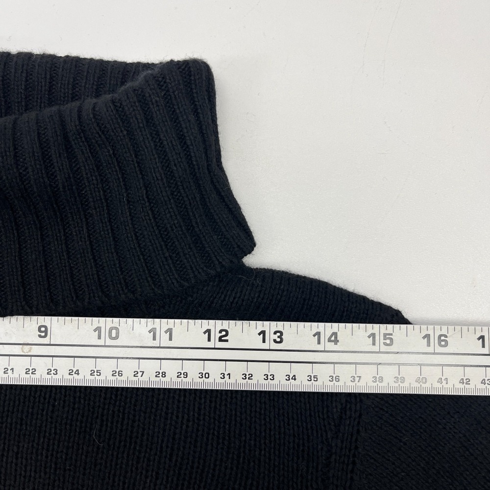 Anthropologie NWT Black Sweater 1X S/S Turtleneck Hand Knit Tuscany Italy - Picture 10 of 13